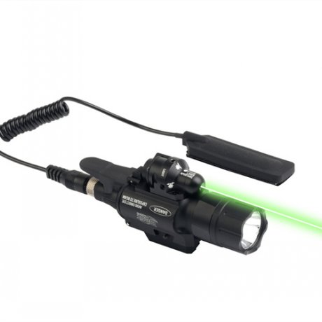 Laser vert 5mW et lampe de poche tactique 2 en 1